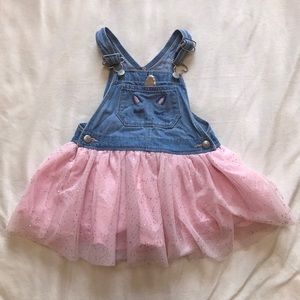 Oshkosh Glitter Unicorn Jumper Dress Sz 24M